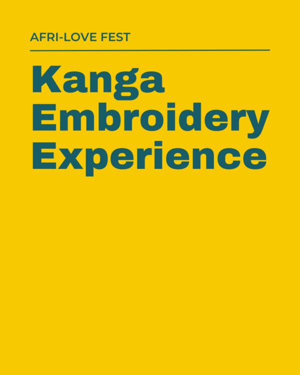 Kanga Embroidery Experience